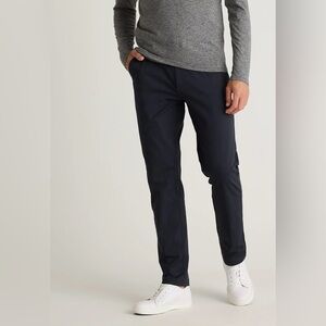 2 Pair Quince Men's Dark Blue and Black Golf Pants 34x32